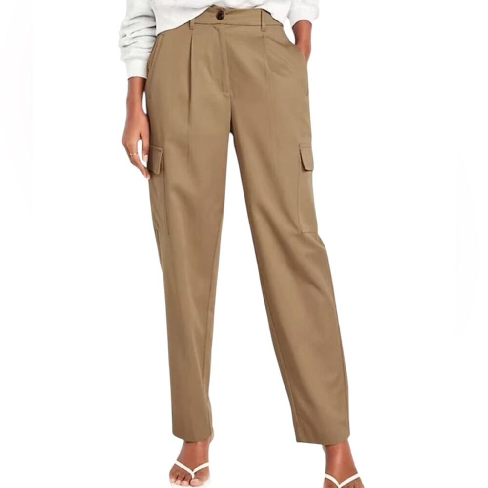 Old Navy Teakwood Extra High-Waisted Taylor Cargo Pants